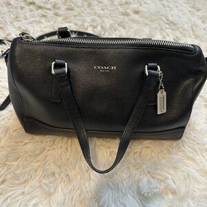 Coach saffiano leather mini satchel